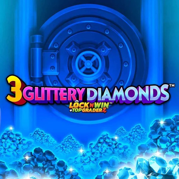 3 Glittery Diamonds game by PearFiction Studios – logo hosted on Spinogrino Casino