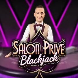 Blackjack Salon Privé slot logo by Ezugi at Spinogrino Casino