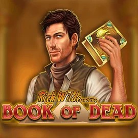 Book of Dead slot icon by Play'n GO, available at Spinogrino Casino