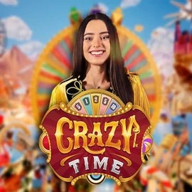 Crazy Time casino game by Evolution – featured logo at Spinogrino Casino