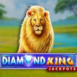 Diamond King Jackpots game by SpinPlay Games – logo hosted on Spinogrino Casino