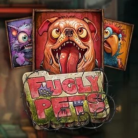 Official Slots logo: Fugly Pets by Stakelogic at Spinogrino Casino