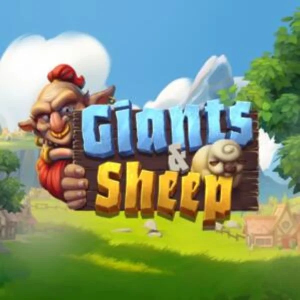 Official Slots logo: Giants and Sheep by Relax Gaming at Spinogrino Casino