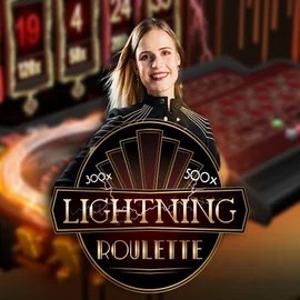 Official Live Casino logo: Lightning Roulette by Evolution at Spinogrino Casino