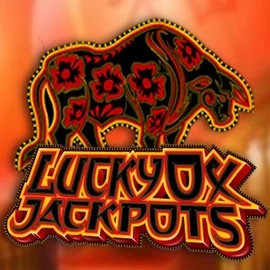 Official Jackpots logo: Lucky Ox Jackpots by Rival at Spinogrino Casino