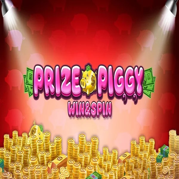 Prize Piggy Win & Spin slot logo by Inspired Gaming at Spinogrino Casino