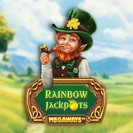 Rainbow Jackpots Megaways by Red Tiger Gaming, showcased at spinogrinoo.eu – game logo