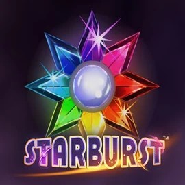 Starburst game by NetEnt – logo hosted on Spinogrino Casino