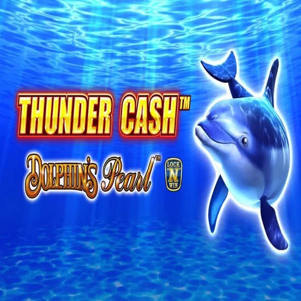 Thunder Cash Dolphins Pearl logo – Slots by Novomatic at Spinogrino Casino
